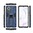 Silicone Matte Finish and Plastic Back Cover Case with Magnetic Stand KC1 for Huawei Nova 9