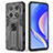 Silicone Matte Finish and Plastic Back Cover Case with Magnetic Stand KC1 for Huawei Nova Y90