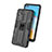 Silicone Matte Finish and Plastic Back Cover Case with Magnetic Stand KC1 for Huawei P40