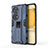 Silicone Matte Finish and Plastic Back Cover Case with Magnetic Stand KC1 for Huawei P50