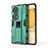 Silicone Matte Finish and Plastic Back Cover Case with Magnetic Stand KC1 for Huawei P50