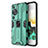 Silicone Matte Finish and Plastic Back Cover Case with Magnetic Stand KC1 for Huawei P60