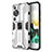 Silicone Matte Finish and Plastic Back Cover Case with Magnetic Stand KC1 for Huawei P60