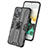 Silicone Matte Finish and Plastic Back Cover Case with Magnetic Stand KC1 for Huawei P60