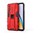 Silicone Matte Finish and Plastic Back Cover Case with Magnetic Stand KC1 for OnePlus Nord 2 5G