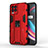 Silicone Matte Finish and Plastic Back Cover Case with Magnetic Stand KC1 for Realme 8 Pro