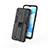 Silicone Matte Finish and Plastic Back Cover Case with Magnetic Stand KC1 for Realme C11 (2021)