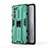 Silicone Matte Finish and Plastic Back Cover Case with Magnetic Stand KC1 for Realme GT Master Explorer 5G Green