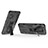 Silicone Matte Finish and Plastic Back Cover Case with Magnetic Stand KC1 for Realme GT Neo2 5G