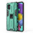 Silicone Matte Finish and Plastic Back Cover Case with Magnetic Stand KC1 for Samsung Galaxy M40S