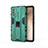 Silicone Matte Finish and Plastic Back Cover Case with Magnetic Stand KC1 for Vivo iQOO 7 India 5G Green