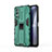 Silicone Matte Finish and Plastic Back Cover Case with Magnetic Stand KC1 for Vivo iQOO Z3 5G