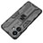 Silicone Matte Finish and Plastic Back Cover Case with Magnetic Stand KC1 for Vivo Y77 5G