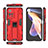 Silicone Matte Finish and Plastic Back Cover Case with Magnetic Stand KC1 for Xiaomi Mi 11i 5G (2022)