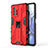 Silicone Matte Finish and Plastic Back Cover Case with Magnetic Stand KC1 for Xiaomi Mi 11T 5G