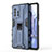 Silicone Matte Finish and Plastic Back Cover Case with Magnetic Stand KC1 for Xiaomi Mi 11T 5G