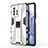 Silicone Matte Finish and Plastic Back Cover Case with Magnetic Stand KC1 for Xiaomi Mi 11T 5G