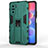 Silicone Matte Finish and Plastic Back Cover Case with Magnetic Stand KC1 for Xiaomi Mi 11X Pro 5G