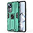 Silicone Matte Finish and Plastic Back Cover Case with Magnetic Stand KC1 for Xiaomi Mi 12T 5G