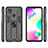 Silicone Matte Finish and Plastic Back Cover Case with Magnetic Stand KC1 for Xiaomi POCO C3