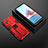 Silicone Matte Finish and Plastic Back Cover Case with Magnetic Stand KC1 for Xiaomi Poco M5S