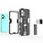 Silicone Matte Finish and Plastic Back Cover Case with Magnetic Stand KC1 for Xiaomi Poco X5 5G