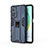 Silicone Matte Finish and Plastic Back Cover Case with Magnetic Stand KC1 for Xiaomi Redmi K30S 5G