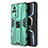 Silicone Matte Finish and Plastic Back Cover Case with Magnetic Stand KC1 for Xiaomi Redmi K60E 5G