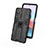 Silicone Matte Finish and Plastic Back Cover Case with Magnetic Stand KC1 for Xiaomi Redmi Note 10 Pro 4G