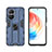 Silicone Matte Finish and Plastic Back Cover Case with Magnetic Stand KC2 for Huawei Honor X40i 5G