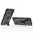 Silicone Matte Finish and Plastic Back Cover Case with Magnetic Stand KC2 for Huawei P60