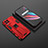 Silicone Matte Finish and Plastic Back Cover Case with Magnetic Stand KC2 for Realme 8 4G