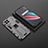 Silicone Matte Finish and Plastic Back Cover Case with Magnetic Stand KC2 for Realme 8 Pro