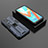 Silicone Matte Finish and Plastic Back Cover Case with Magnetic Stand KC2 for Realme 9 5G India