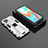 Silicone Matte Finish and Plastic Back Cover Case with Magnetic Stand KC2 for Realme 9 5G India