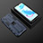 Silicone Matte Finish and Plastic Back Cover Case with Magnetic Stand KC2 for Realme C11 (2021)