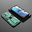 Silicone Matte Finish and Plastic Back Cover Case with Magnetic Stand KC2 for Realme GT Neo2 5G