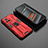 Silicone Matte Finish and Plastic Back Cover Case with Magnetic Stand KC2 for Realme GT Neo3 5G