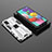 Silicone Matte Finish and Plastic Back Cover Case with Magnetic Stand KC2 for Samsung Galaxy M40S