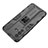 Silicone Matte Finish and Plastic Back Cover Case with Magnetic Stand KC2 for Vivo V23 5G