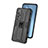 Silicone Matte Finish and Plastic Back Cover Case with Magnetic Stand KC2 for Xiaomi Mi 10S 5G