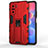 Silicone Matte Finish and Plastic Back Cover Case with Magnetic Stand KC2 for Xiaomi Mi 11i 5G