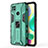 Silicone Matte Finish and Plastic Back Cover Case with Magnetic Stand KC2 for Xiaomi POCO C3