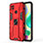 Silicone Matte Finish and Plastic Back Cover Case with Magnetic Stand KC2 for Xiaomi POCO C31