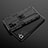 Silicone Matte Finish and Plastic Back Cover Case with Magnetic Stand KC2 for Xiaomi Poco M5S