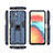 Silicone Matte Finish and Plastic Back Cover Case with Magnetic Stand KC2 for Xiaomi Poco X3 GT 5G