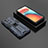 Silicone Matte Finish and Plastic Back Cover Case with Magnetic Stand KC2 for Xiaomi Poco X3 GT 5G