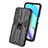 Silicone Matte Finish and Plastic Back Cover Case with Magnetic Stand KC2 for Xiaomi Redmi 10 (2022)
