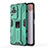 Silicone Matte Finish and Plastic Back Cover Case with Magnetic Stand KC2 for Xiaomi Redmi K50 5G