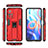 Silicone Matte Finish and Plastic Back Cover Case with Magnetic Stand KC2 for Xiaomi Redmi Note 11 5G